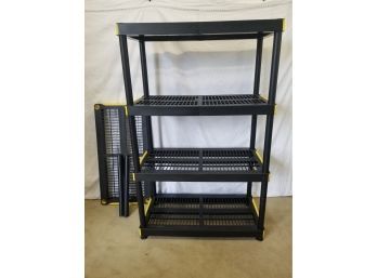 Keter Black & Yellow 5-tier Plastic Storage Shelving Unit