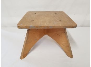 Wooden Square Craft Stool By The Box & The Firm