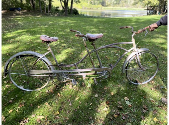 Vintage Huffy Man And Women Two Seater Bicycle