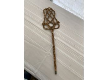 Vintage Wooden Wicker  Rug Swatter