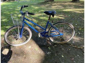 Bright Blue Schwinn Bicycle