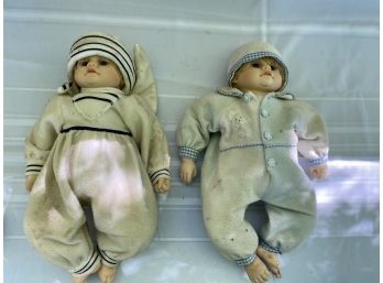 Pair Of Vintage Collector Dolls