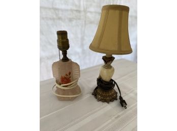 Cute Antique Desk Lamp Pair