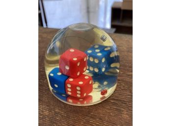 Paperweight With Different Size Dice
