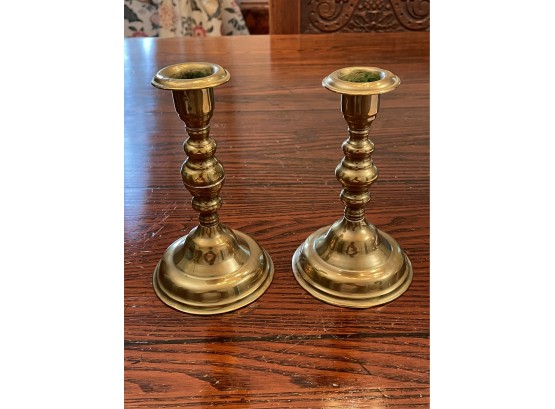Pair Of Antique Candlesticks Candle Holders