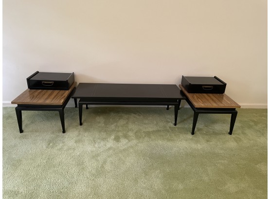 Pair Of Mid Century Side Tables And Coffee Table By American Of Martinsville