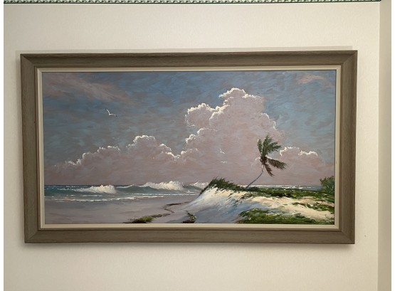 Original Oil Painting By Florida Highwayman Harold Newton Signed