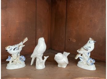 Lot Of 4 Bird Figurines