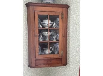 Wall Hanging Corner Cabinet With Drawer