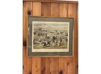 The Grand Military Steeple Chase Near Newmarket, March 24th 1856 Framed