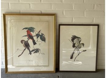 Lot Of 2 Ray Harm Bird Prints