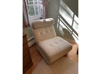 Mid Century Armless Lounge Chair