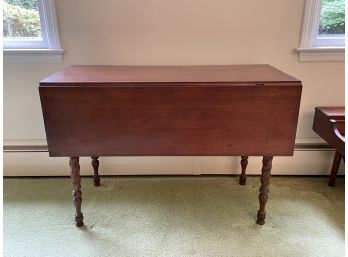Drop Leaf Table With Carved Legs