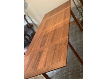 Mid Century Danish Ansager Mobler Teak Dining Table, Expandable To 92 Inches