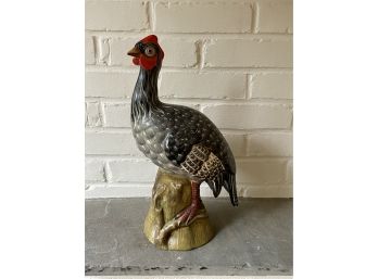 Large Wild Turkey Sculpture From Italy- Signed