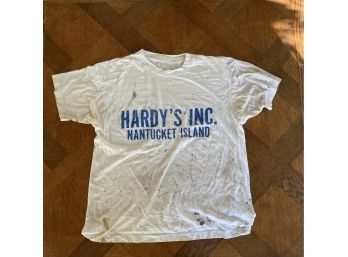 Vintage Hardys Hardware Nantucket Island Painters Shirt