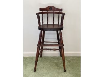 Vintage Wooden Childs High Chair