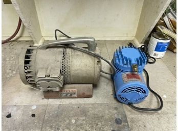 Lot Of 2 Compressors Binks Airbrush And Paasche Air Compressors