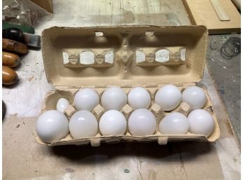 Dozen Glass Eggs