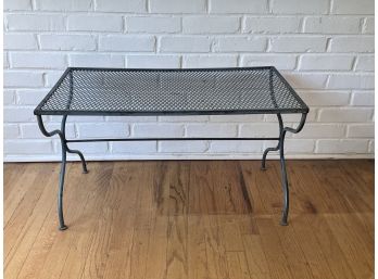 Wrought Iron Rectangular Patio Coffee Cocktail Table
