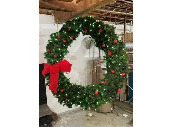 Large 52 Lighted Christmas Wreath
