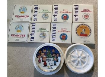 Lot Of 10 Peanuts Charlie Brown Collectors Plates 1975-1979