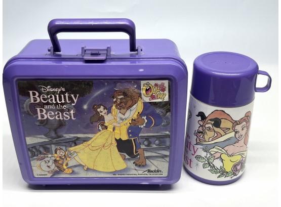 Disney's Beauty &the Beast Lunchbox With Thermos