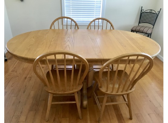 Oak Table With Four Matching Chairs From OAK SPECIALISTS