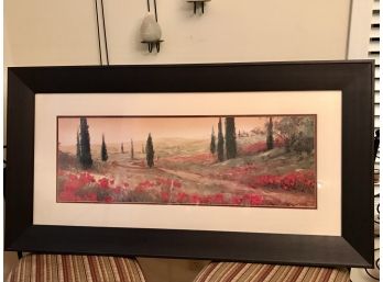 Beautiful Large Tuscan Style Framed Artwork