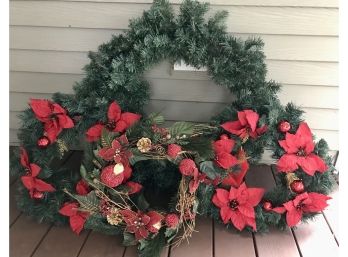 Set Of Four Holliday Wreaths
