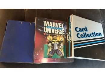 Trio Of Marvel Comics Vintage Trading Cards