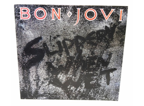 Bon Jovi Slippery When Wet Record Album LP