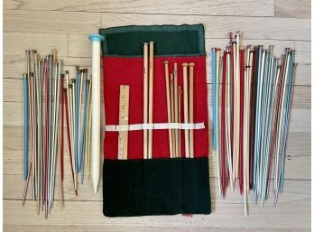 Large Group Of Vintage Knitting Needles