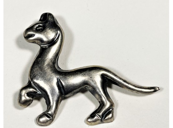 Vintage Mexican Sterling Silver Animal Brooch