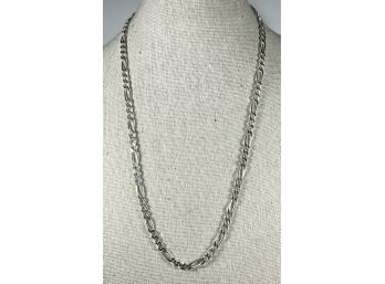 Heavy Italian Link Chain Necklace 925 Sterling Silver Clasp Needs Adjusting