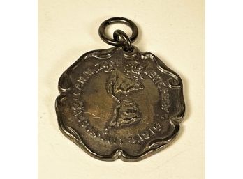 1916 PanAmerican Canal Zone Athletic Medal In Sterling Silver