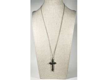 Antique Crucifix Pedant Cross On Chain