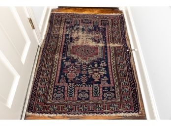 Vintage Hand Woven Vegetable Dyed Triable Rug (2)