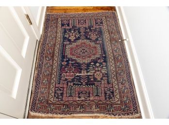Vintage Hand Woven Vegetable Dyed Triable Rug (2) (1)