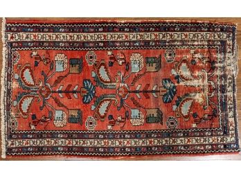 Antique Hand Woven And Naturally Dyed Tribal Rug