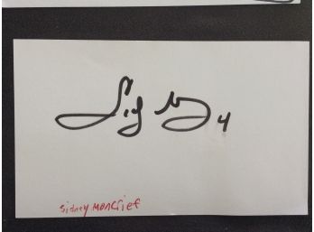 Sidney Moncrief Autographed Index Card