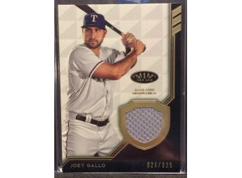 2018 Topps Tier One Joey Gallo Jersey Relic Card 026/335