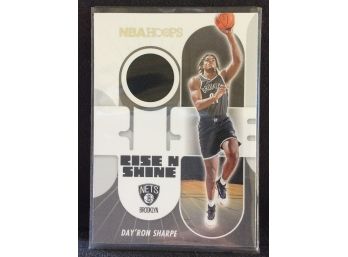 2021-21 Panini NBA Hoops Rise N Shine Day'Ron Sharpe Jersey Relic Card