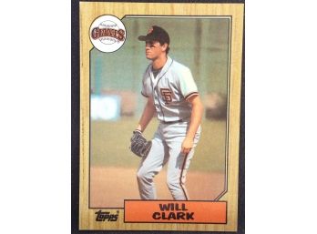 1987 Topps Will Clark Rookie Card