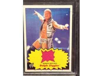 2012 Topps Heritage WWE Dolph Zigler Authentic Shirt Relic Card