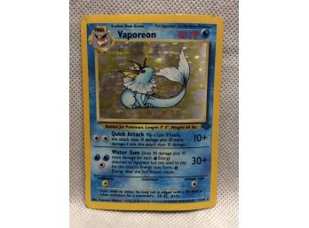1999 Pokemon Fossil Vaporeon Foil Card - K
