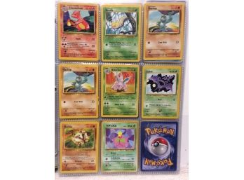 Binder Filled With 1990s American & Japanese Pokemon Cards With Time Magazine 1999 Pokemon Cover - R