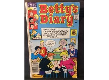 June 1988 Archie Series Betty's Diary Comic Book #17 - K