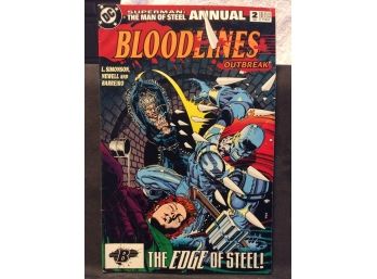 1993 DC Comics Superman: The Man Of Steel Annual - Bloodlines Outbreak #2 - D