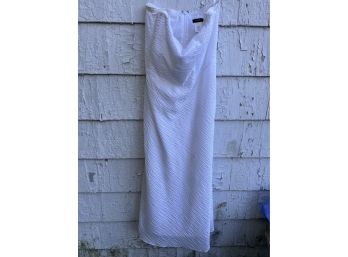 J. Crew White Strapless Dress